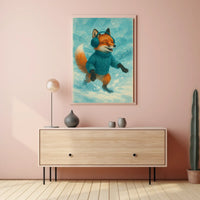 Fox In Snow Poster