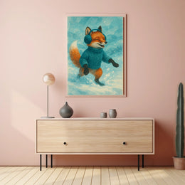 Fox In Snow Poster
