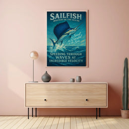 Sailfish Adventure Masterpiece: Oceanic Animal Poster