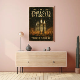 Stars Over Temple Square Poster