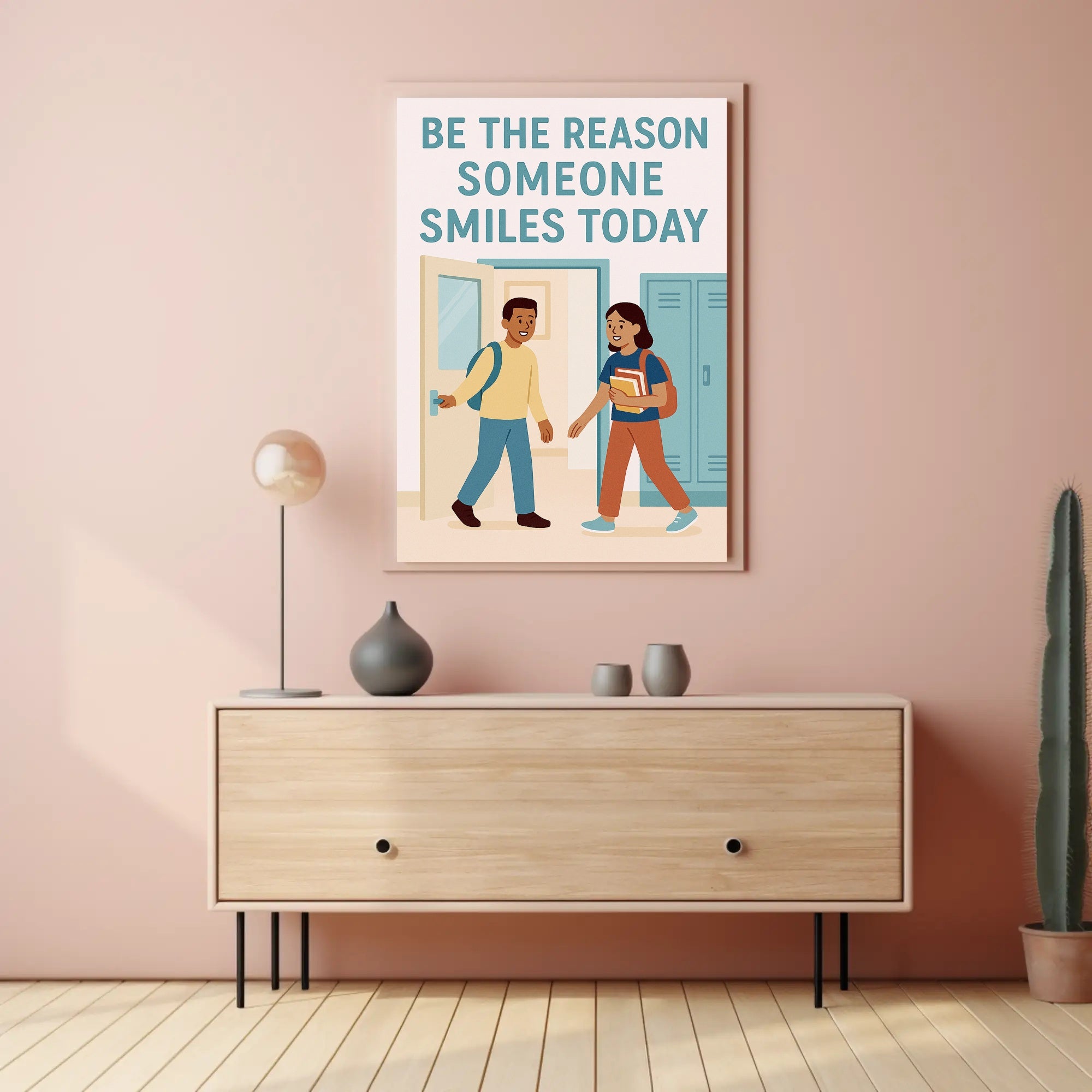 Be the Reason Someone Smiles Today Poster PosterGoat