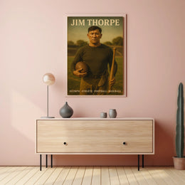 Jim Thorpe Olympic Athlete Poster