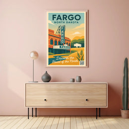 Discover Fargo, North Dakota Poster PosterGoat