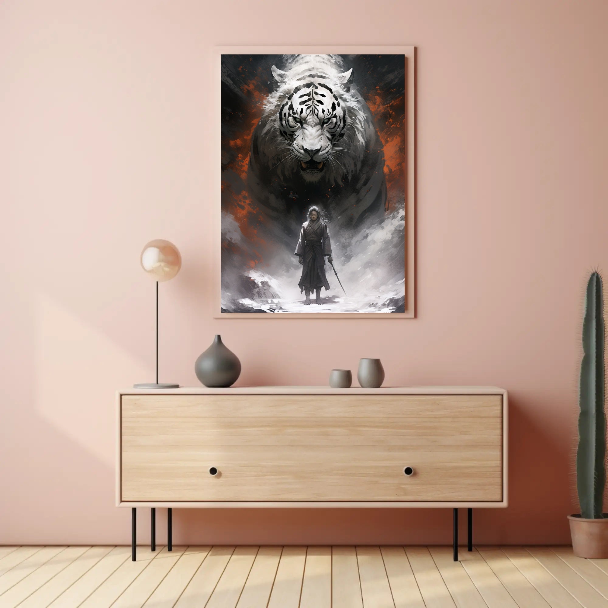Warrior And The White Tiger Poster