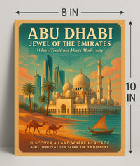 Abu Dhabi Jewel of the Emirates Cultural or Heritage Poster