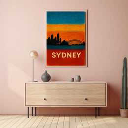 Sydney Skyline Poster