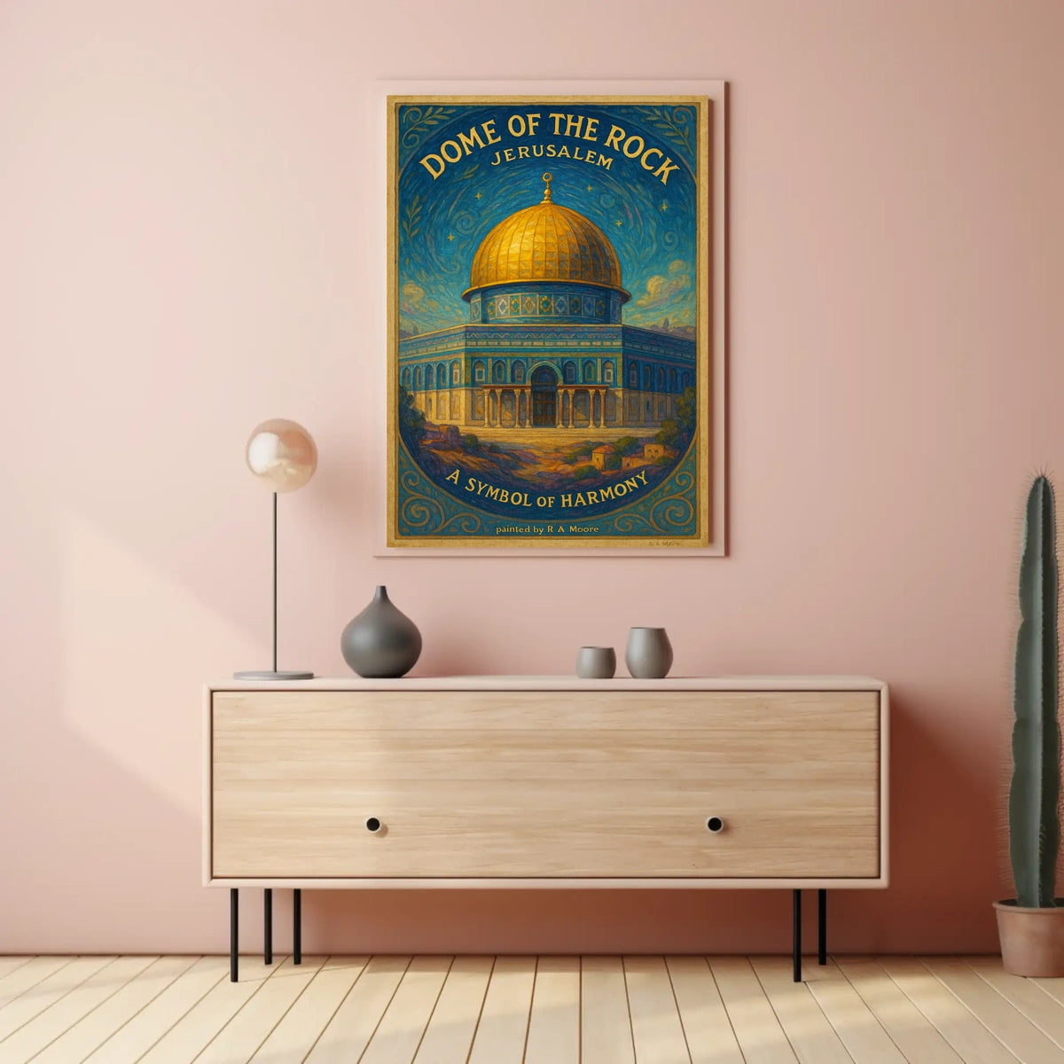 Dome Of The Rock A Symbol Of Harmony Poster