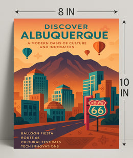 Discover Albuquerque Wall Art Print PosterGoat