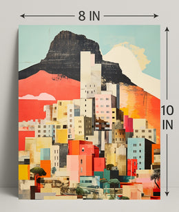 Vibrant Cityscape Collage Poster