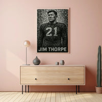 Jim Thorpe Iconic Athlete Poster