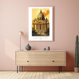 Vatican City Architectural Poster PosterGoat