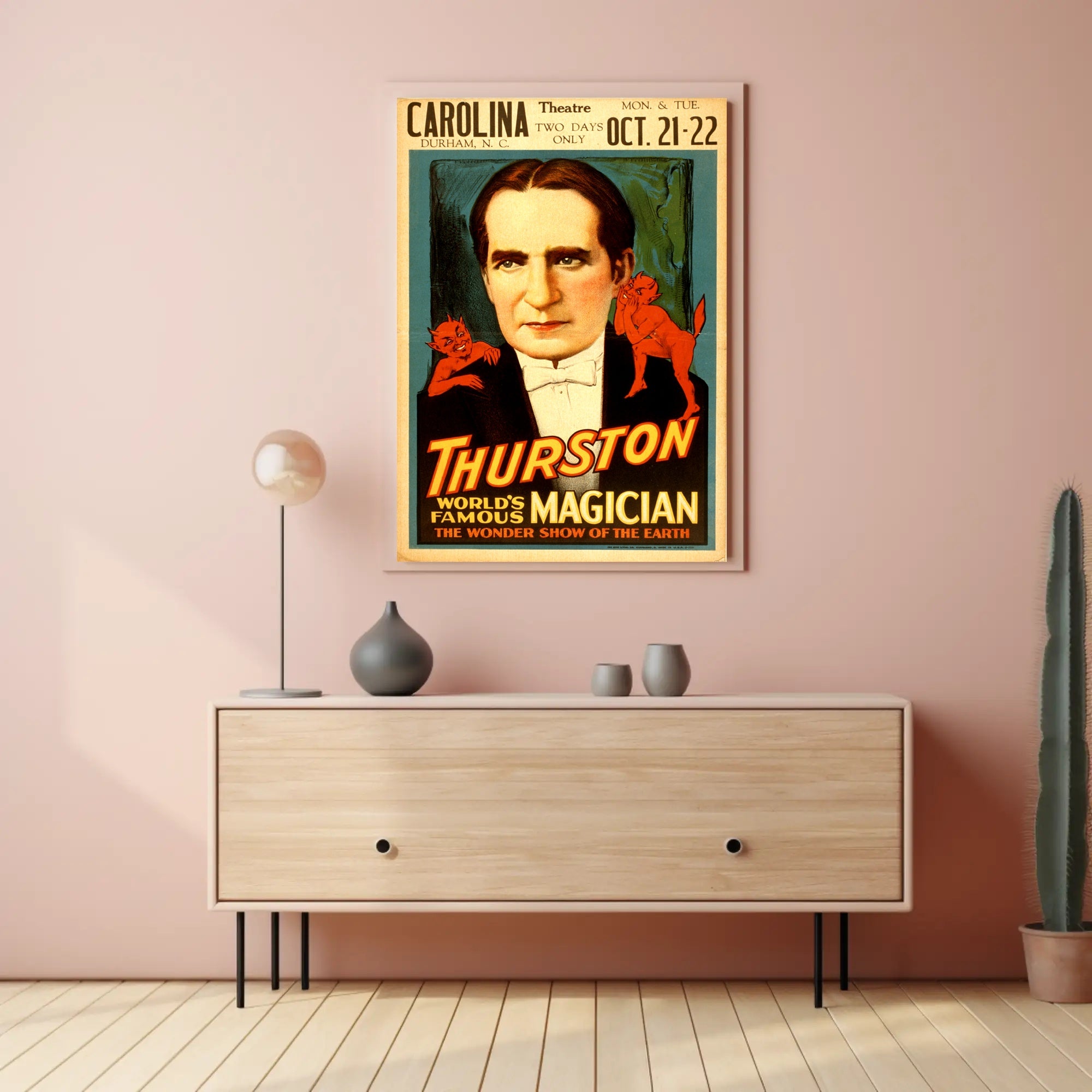 Thurston Magic Show Vintage Wonder Historical Poster