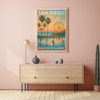 San Diego Pacific Holiday Poster