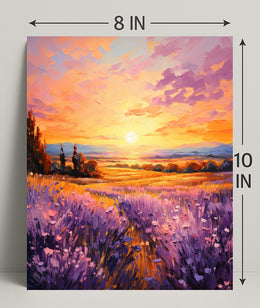 Lavender Sunset Poster