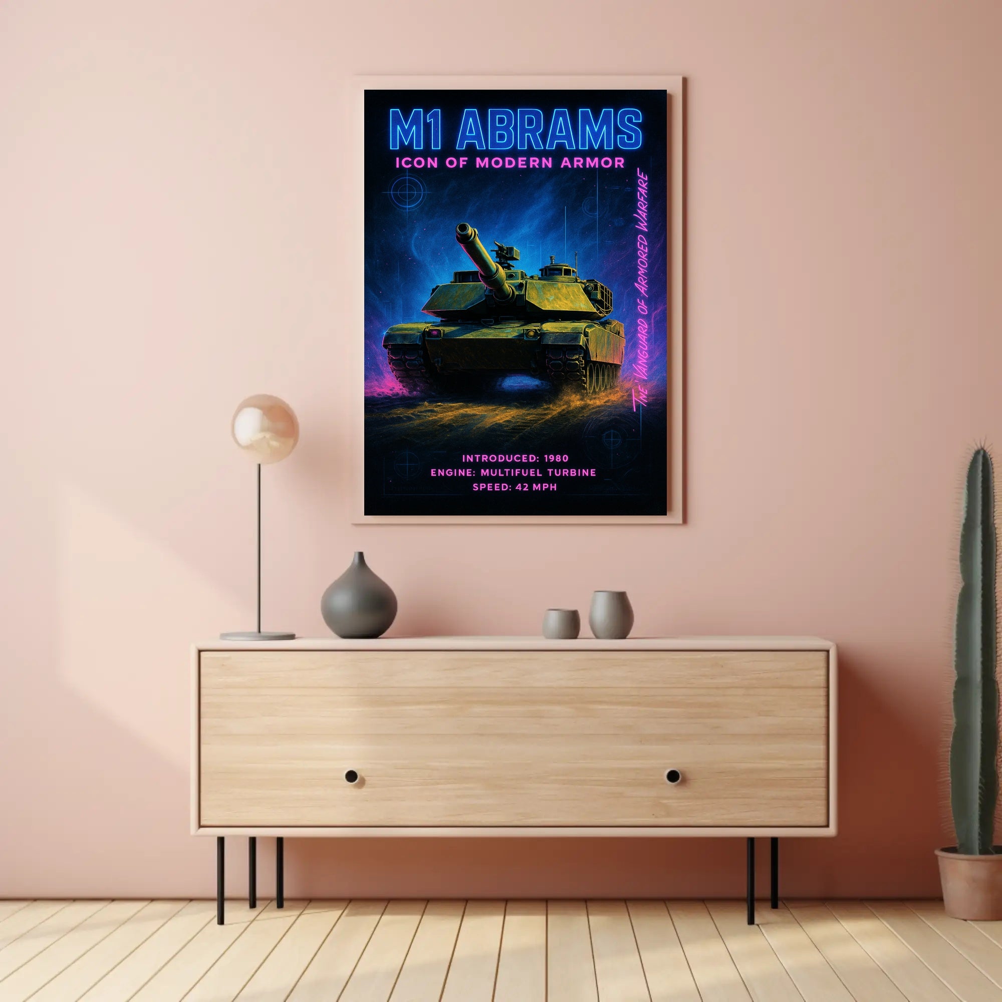 M1 Abrams Icon of Modern Armor Poster PosterGoat