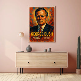 George Bush Presidential Term Poster