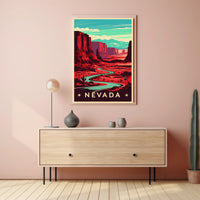 Nevada Desert Landscape Poster