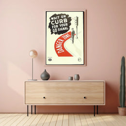 Pedestrian Safety Vintage Poster - Educational or Infographic Poster PosterGoat
