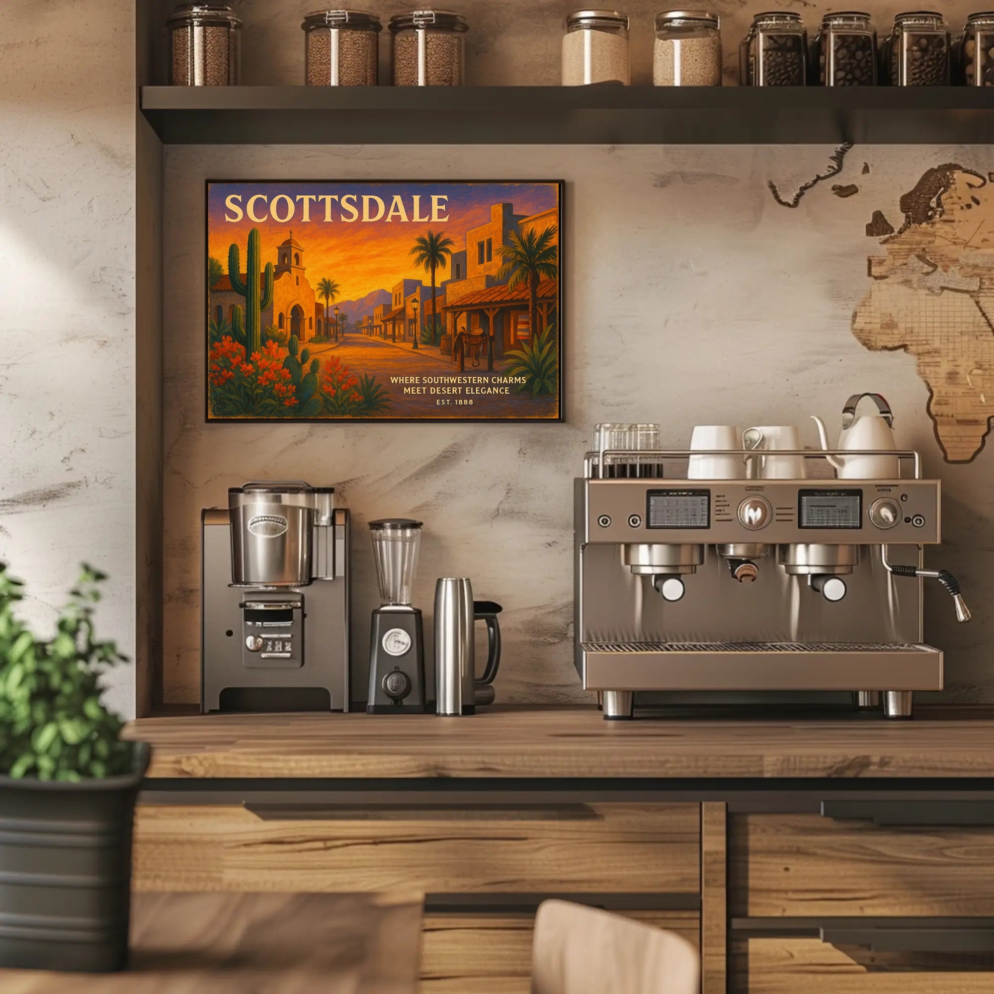 Scottsdale Southwestern Charms Travel Poster