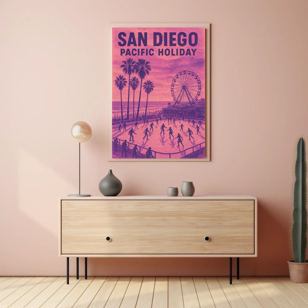 San Diego Pacific Holiday Poster