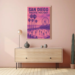 San Diego Pacific Holiday Poster