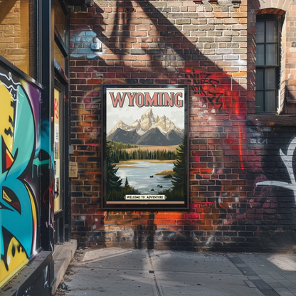 Wyoming Vintage Poster