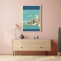Coastal Architectural Marvel Poster