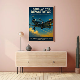 Douglas Devastator Poster Vintage Aviation Print