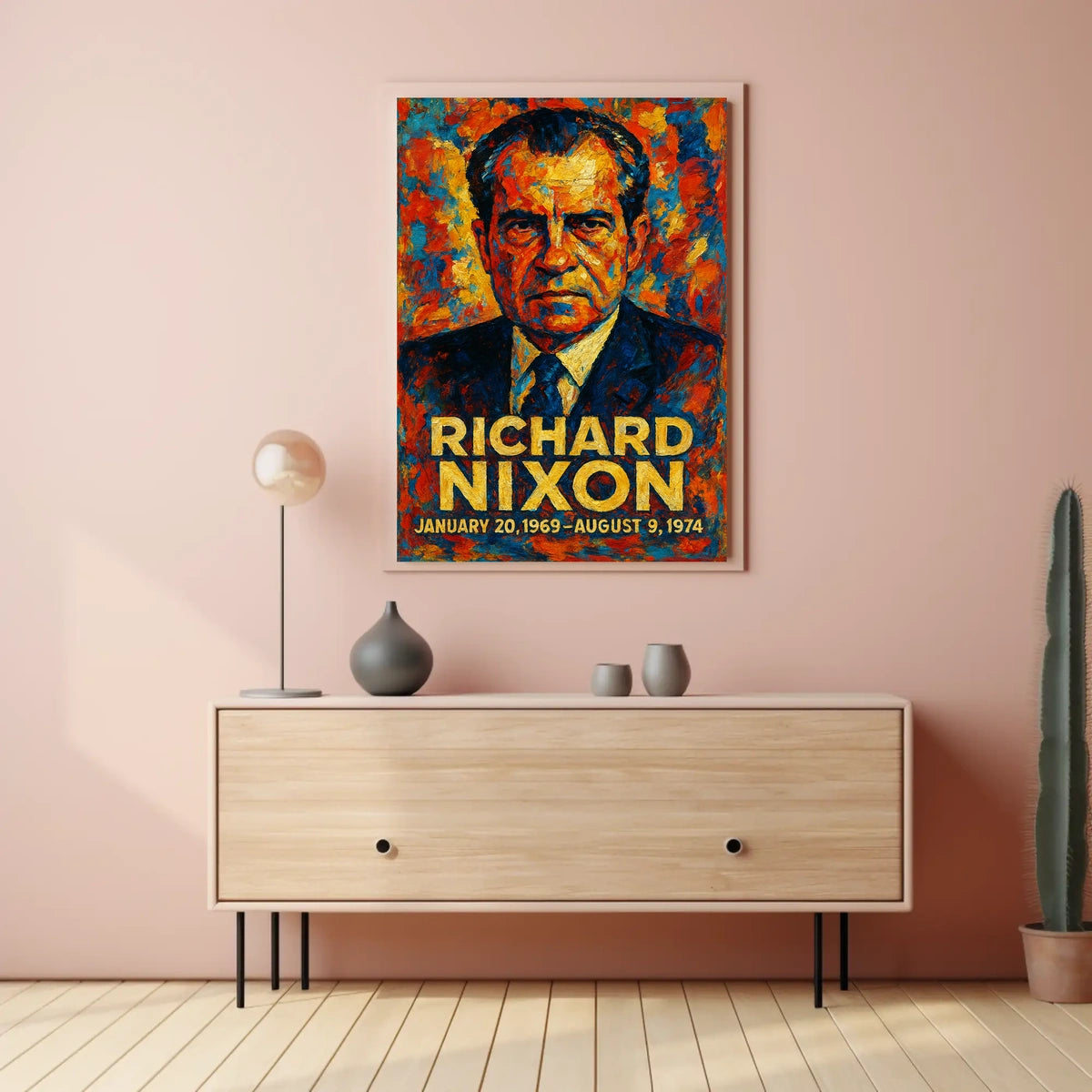 Gerald Ford 38th President of the United States Glitch Hop Art Poster