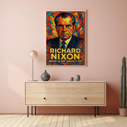 Gerald Ford 38th President of the United States Glitch Hop Art Poster