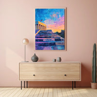 Lincoln Memorial Steps At Dusk Sunset Inspired Poster