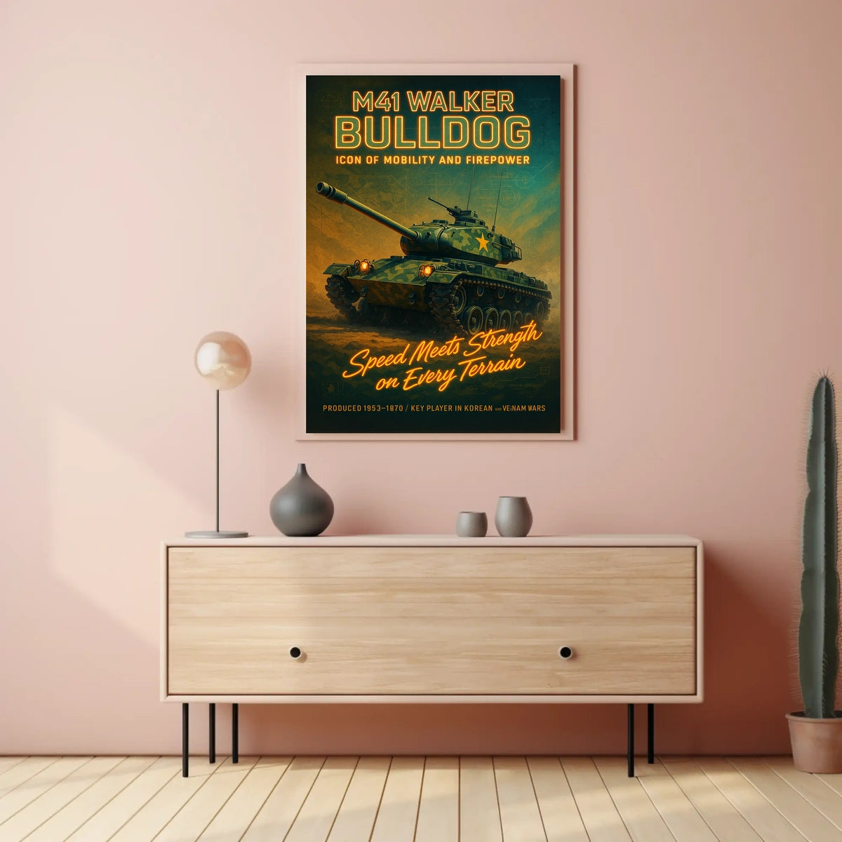 M41 Walker Bulldog Icon of Mobility and Firepower Poster
