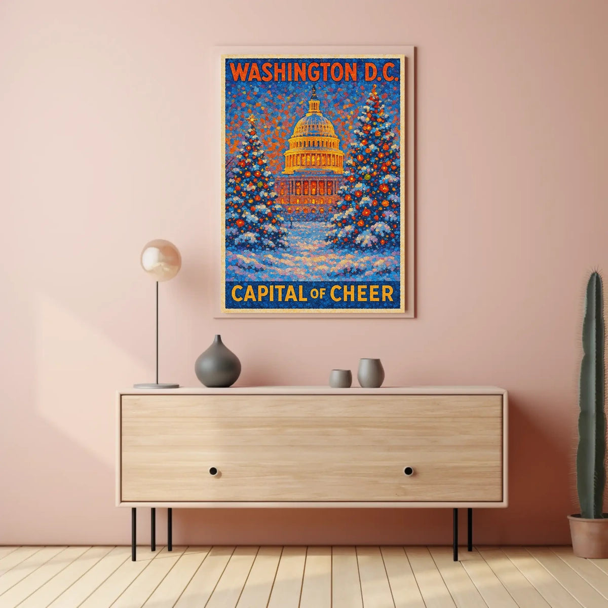 Capital Of Cheer In Washington DC Landscape Poster