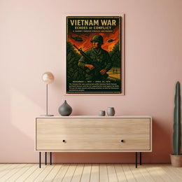 Vietnam War Echoes of Conflict Poster