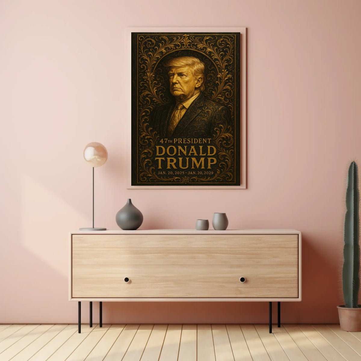 Resolute Majesty Donald Trump Portrait Poster