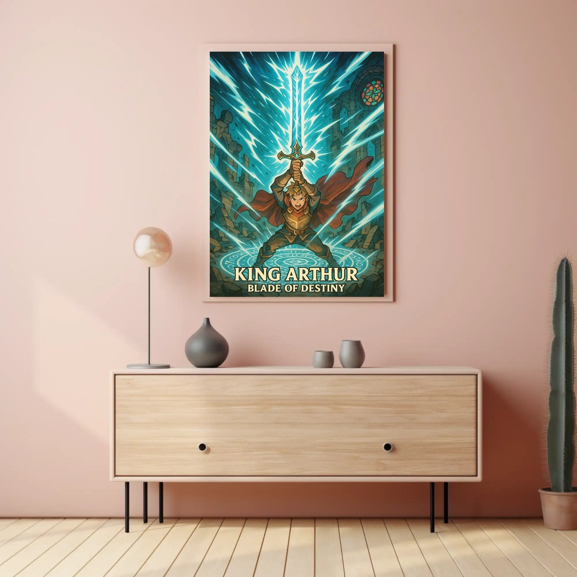 King Arthur Excalibur Fantasy Mythology Poster