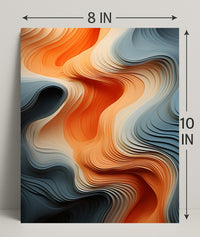 Fluid Waves Of Color Poster PosterGoat