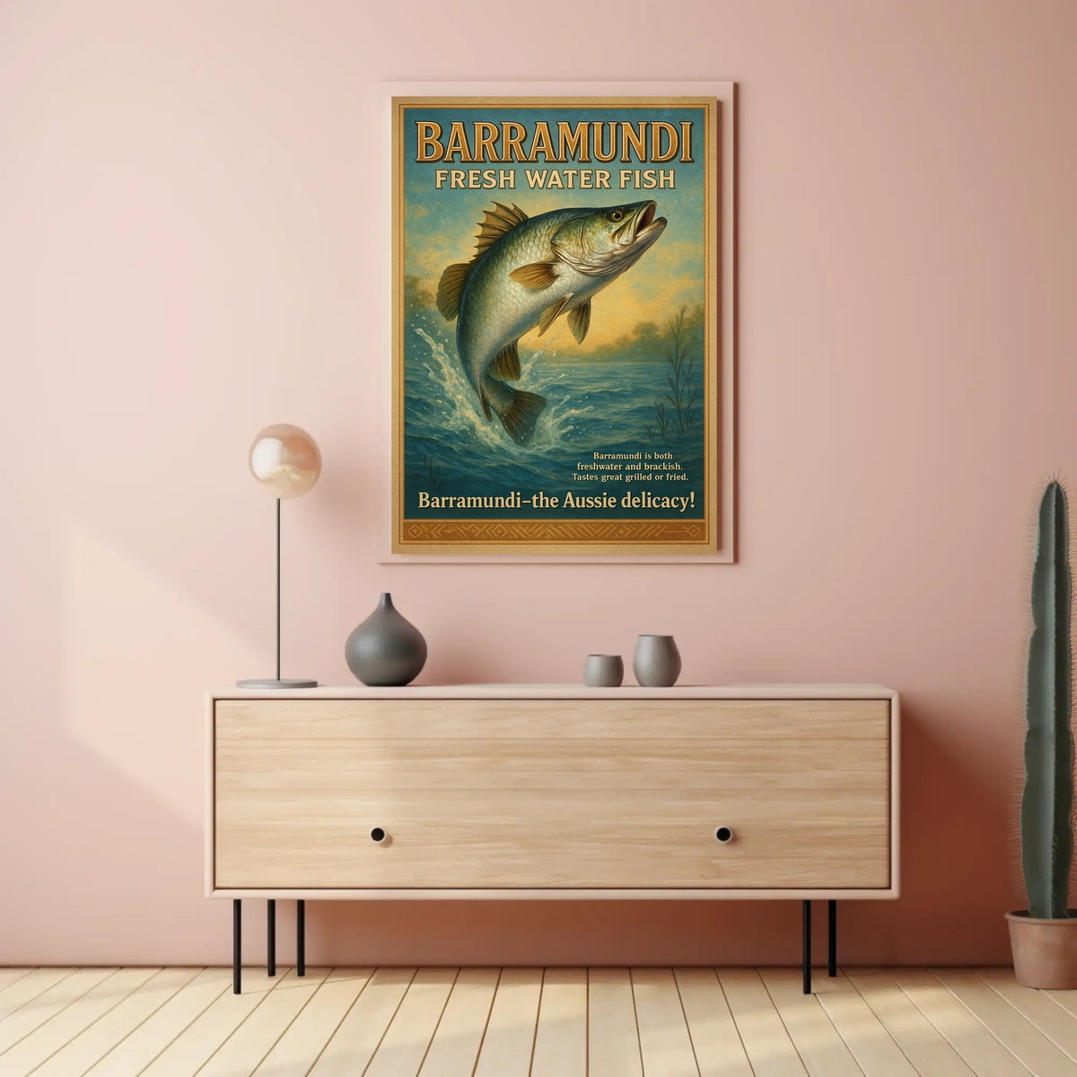 Barramundi The Aussie Delicacy Poster