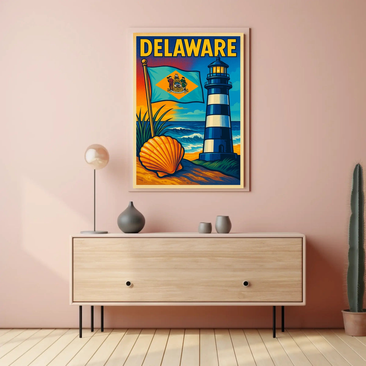 Delaware Coastal Charm Poster