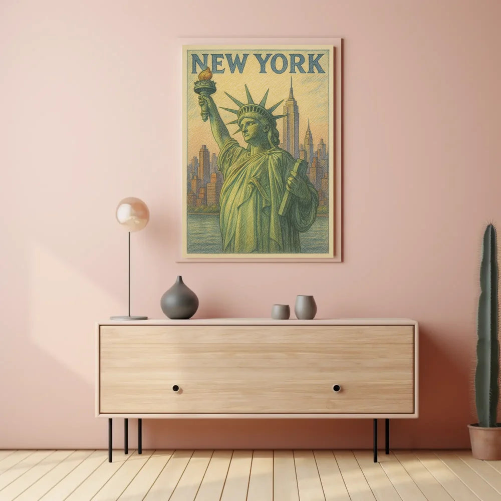 New York Poster Art Premium Museum Print For Living Rooms