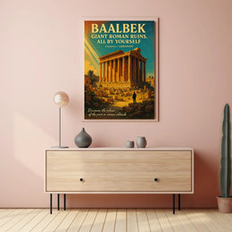 Discover Baalbek Giant Roman Ruins Poster