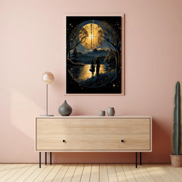 Romantic Cosmic Illusionary Fantasy Art Poster