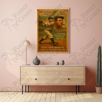 The Great Bambino Vintage Sports Inspiration Poster