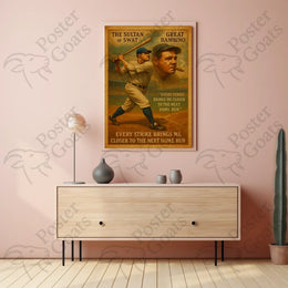 The Great Bambino Vintage Sports Inspiration Poster