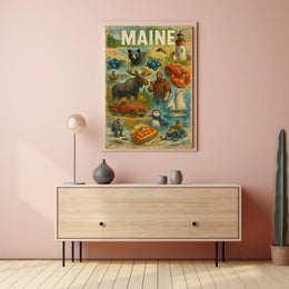 Discover Maine Poster