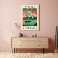 Sydney Opera House Artistic Poster - Travel Poster