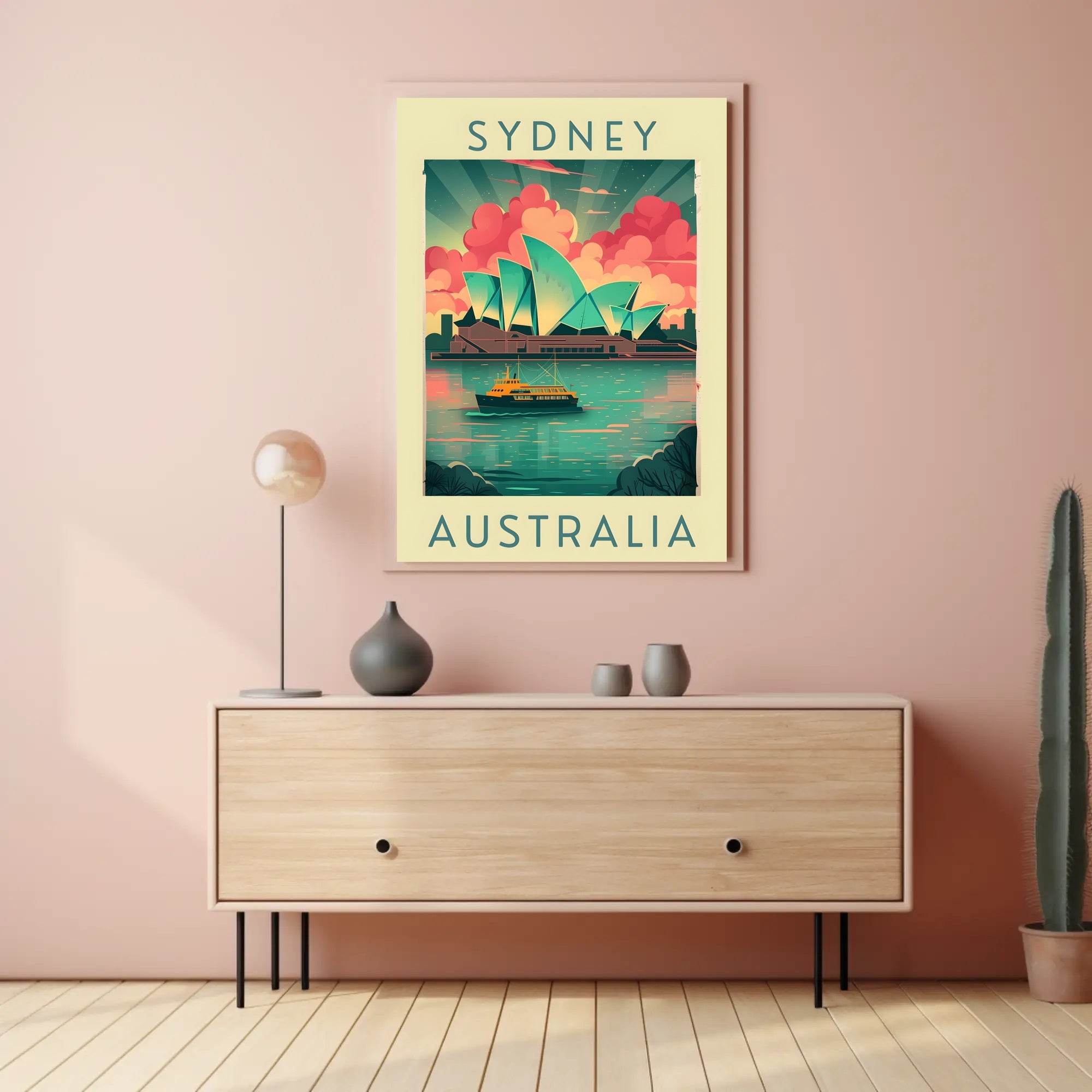 Sydney Opera House Artistic Poster - Travel Poster