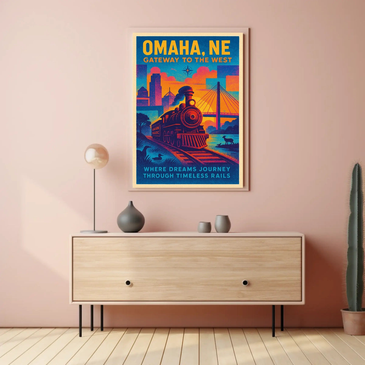 Omaha, NE Gateway to the West Poster