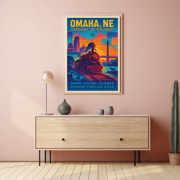 Omaha, NE Gateway to the West Poster