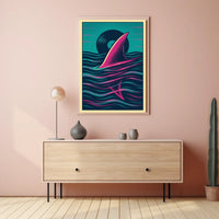 Vinyl Shark Poster